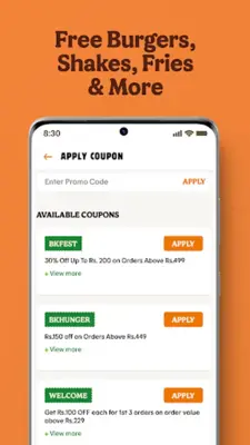 Burger King India android App screenshot 2
