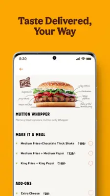 Burger King India android App screenshot 3